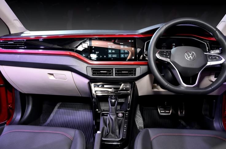 Dashboard view on the 2022 VW Virtus. Dashboard view on the 2022 VW Virtus.